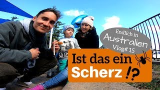 Erstes Mal in AUSTRALIEN Sydney Scherze und SPINNEN Weltreise mit Kind VLOG 15 [upl. by Ensign]