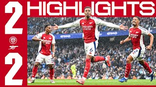 A HARDFOUGHT POINT IN MANCHESTER 👊  HIGHLIGHTS  Manchester City v Arsenal 22  Premier League [upl. by Edan533]