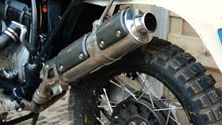 BMW R80gs HPN Baja exhaust auspuff [upl. by Tnerb]