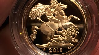 The 2018 Gold Proof Sovereign in hand  Whats the verdict [upl. by Goggin759]