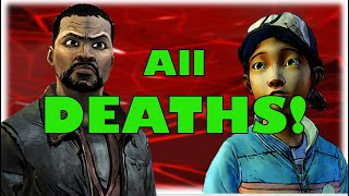 The Walking Dead ALL Character Deaths  Telltales The Walking Dead Season 1 [upl. by Crenshaw168]