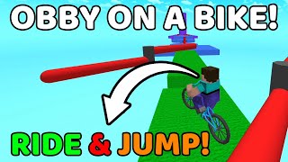 Play Noob Obby On a Bike  Free Online Games – Play Fun Browser Games on RocketGamesio games [upl. by Ithsav552]