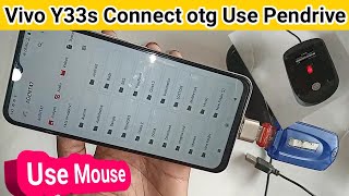 How to connect otg use Pendrive in vivo Y33s otg not working problem solve [upl. by Chrisoula]