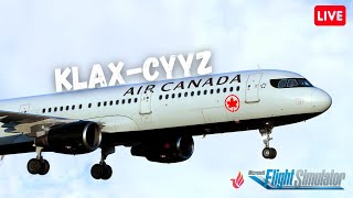 Towards Canada KLAXCYYZ  Fenix A321 CFM  ultra graphics 2k [upl. by Munt]