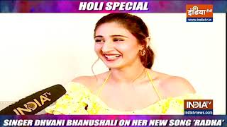 Singer Dhvani Bhanushali talks to India TV about her music video Radha [upl. by Nyre83]