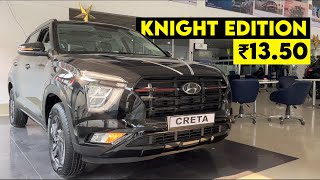 New Hyundai Creta Knight Edition S Plus 2022 On Road Price Features Interior and Exterior Review [upl. by Akaenahs57]