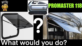 I need your opinion WWYD 🤔  Camper Conversion Promaster 118” [upl. by Edijabab]