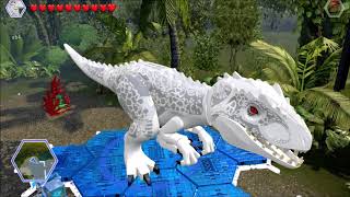 Lego Jurassic World The 10x Red Brick Indominus Territory Jurassic World [upl. by Yesdnil]