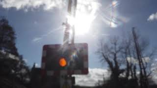 Alarm Reactivation Crediton Station Level Crossing in Devon 26022021 [upl. by Romina378]