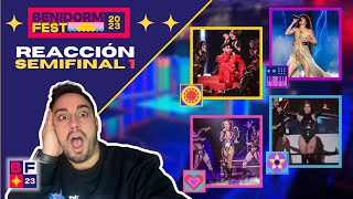 Benidorm Fest 2023 Semifinal 1  REACCION a las ACTUACIONES y FINALISTAS  EUROVISION SPAIN REACTION [upl. by Aenil]