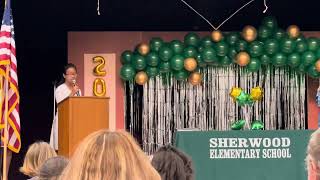 TIFFANY GRADUATION SPEECH AT SHERWOOD ELEMENTARY SCHOOL [upl. by Filmore]