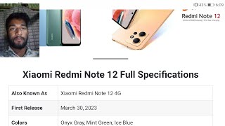 Xiaomi Redmi Note 12 Phone Review 2023  Low Bajet Best Gaming Phone  Redmi Note 12 Prise in BD [upl. by Ellehsor]