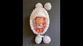 How to crochet baby bassinet purse [upl. by Milla250]