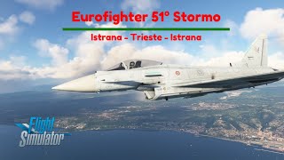 Eurofighter Typhoon del 51° Stormo  Volo IstranaTriesteIstrana [upl. by Eckel777]