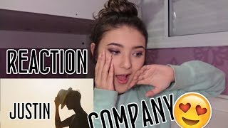 Company  Justin Bieber REACTION [upl. by Ahsek891]