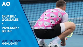 GonzalezSkupski v BeharPavlasek Highlights  Australian Open 2024 Third Round [upl. by Ayekel]