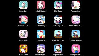 Hello Kitty LunchboxHello Kitty and FriendsNail SalonFashion StarHospitalWorld 2SchoolFriends [upl. by Veleda994]