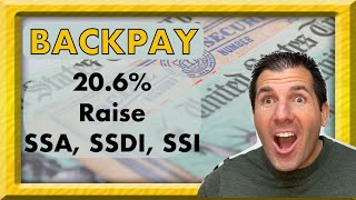 Backpay  206 Raise to Social Security SSDI SSI in 2024 [upl. by Anirb]