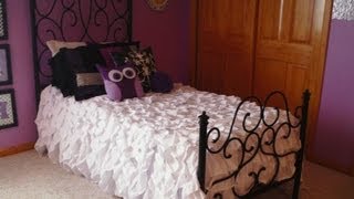 DIY Ruffled Bedspread [upl. by Dacia]