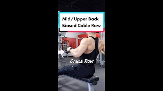 How to BIAS your MID amp UPPER BACK when doing CABLE ROWS  Schaum Fitness [upl. by Niahs755]