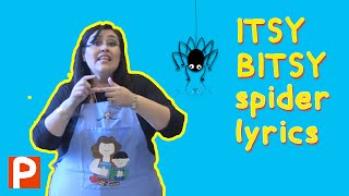 eensy weensy spider lyrics movement amp action songs for preschoolers amp kindergarten [upl. by Nodle]