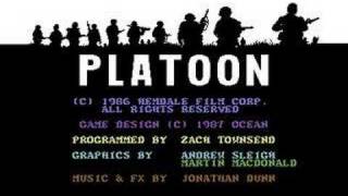 Platoon Title Screen  Commodore 64 [upl. by Reeher]