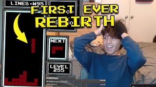 First Ever REBIRTH in NES Tetris [upl. by Macomber]