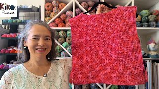 Kikos Podcast Folge 240  Spiral Granny Square Top [upl. by Yenahc]