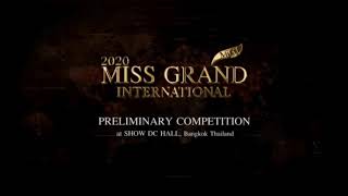 2020 MISS GRAND INTERNATIONAL  Preliminary Competition  Evening Gown Song [upl. by Clerissa974]