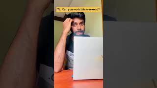 Weekend lo kuda work aa 🥺🥺 ytshorts telugu telugushorts [upl. by Akined747]