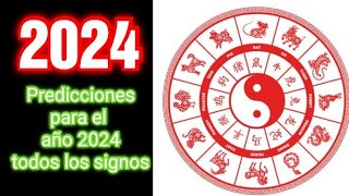 HOROSCOPO CHINO 2024  Predicciones para cada signo del zodiaco chino para el año 2024 [upl. by Adnirual46]