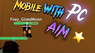 ⭐️Mobile with PC aim  Da hood lock ⭐️ [upl. by Leonelle]