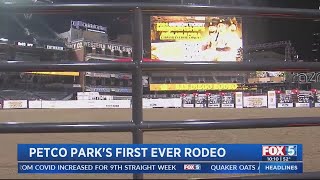 Petco Park Hosts First Ever Rodeo [upl. by Jahdol]