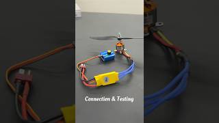 How to Connect a Drone Motor to ESC and Servo Motor Tester  Dronr Motor shorts drone motor [upl. by Norraa]