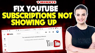 How to Fix Youtube subscriptions not showing up 2024 [upl. by Mccord]