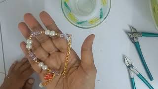 beautiful adjustable bracelet customised bracelet handmade jewellery making video [upl. by Linet]