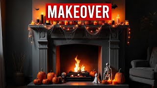 DIY Halloween Fireplace Decorations on a Budget [upl. by Derman630]