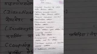 Most important chemistry reactions of class 12 Amine chapter chemistry physics biology shorts [upl. by Asilad]