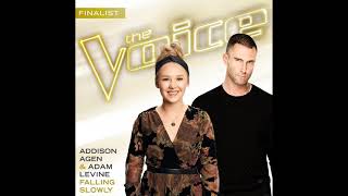 Addison Agen amp Adam Levine  Falling Slowly  Studio Version  The Voice 13 [upl. by Enrev934]