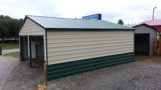 Scotts Carports Vertical Style Roof for your metal garage or carport [upl. by Kelley]