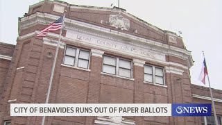 City of Benavides runs out of paper ballots [upl. by Wickman747]