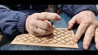 Making a leather carving menwallet [upl. by Eelsha]