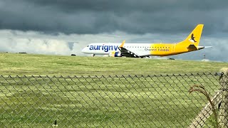 Short ish review on Aurigny Guernseys airline from Guernsey to London City [upl. by Ahseenal]