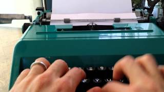 Olivetti Studio 45 Typewriter [upl. by Aztinaj]