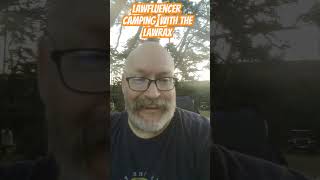 Lawfluencer camping with the Lawrax camping steak chef truecrime [upl. by Artsa]