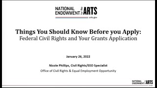 Things to Know Before You Apply Federal Civil Rights and Your Grants Application [upl. by Mapes]