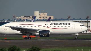 AeroMexico Boeing 767200ER Takeoff Narita International Airport【NRTRJAA】 [upl. by Kevan]