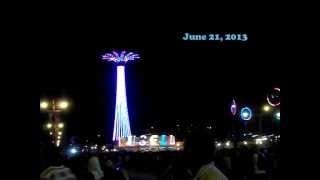 Parachute Jump Lighting Coney Island 6212013 [upl. by Ebag]