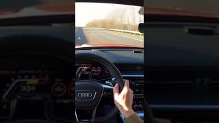 Audi RS6 C8 top speed 300 [upl. by Howell231]