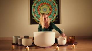 5 Minute Crystal Singing Bowl Meditation By Daniela Botur [upl. by Kielty679]